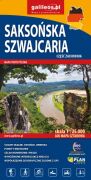 Saksońska Szwajcaria. Część zachodnia. Mapa turystyczna w skali 1:25 000