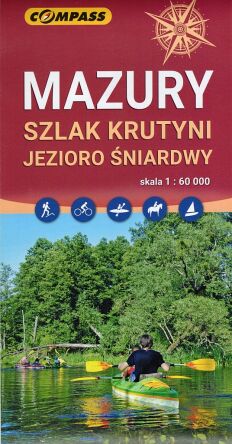Mazury. Szlak Krutyni. Jezioro Śniardwy. Mapa turystyczna 1:50 000
