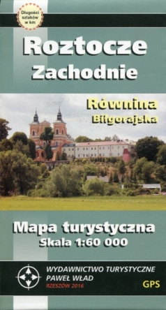 Roztocze Zachodnie. Równina Biłgorajska. Mapa turystyczno-topograficzna w skali 1:60 000 