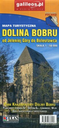 Dolina Bobru od Jeleniej Góry do Bolesławca. Mapa turystyczna w skali 1:50 000