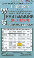 Rastembork (Kętrzyn). Reprint mapy WIG 1:100 000