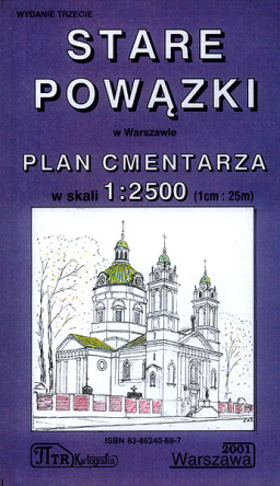 Stare Powązki. Plan cmentarza