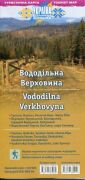 Skolszczyzna - grzbiet wododziałowy/Wododil'na Werchowyna. Foliowana mapa turystyczna w skali 1:50 000