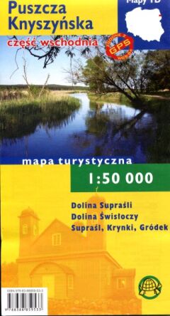 Puszcza Knyszyńska część wschodnia. Foliowana mapa 1:50 000