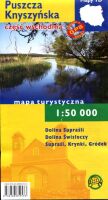 Puszcza Knyszyńska część wschodnia. Foliowana mapa 1:50 000