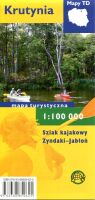 Krutynia. Foliowana mapa turystyczna w skali 1:100 000