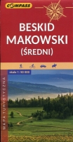 Beskid Makowski (Średni). Mapa turystyczna w skali 1:50 000. 