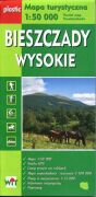 Bieszczady Wysokie. Laminowana mapa turystyczna w skali 1:50 000