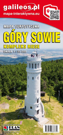 Góry Sowie. Kompleks Riese. Mapa turystyczna w skali 1:35 000