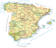 Mapka Hiszpanii