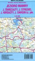 Jezioro Mamry, J. Święcajty, J. Stręgiel, J. Kirsajty, J. Dargin. Mapa 1:25 000. Mapa foliowana
