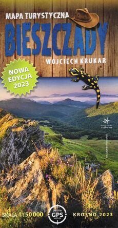 Bieszczady. Foliowana mapa dla wytrawnego turysty 1:50 000. Wyd. 2023