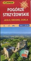 Pogórze Strzyżowskie. Okolice Jasła i Krosna. Mapa turystyczna w skali 1:50 000