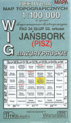 Jańsbork (Pisz). Reprint mapy WIG 1:100 000