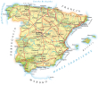 Hiszpania - mapa