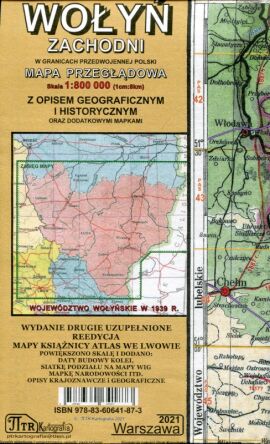 Wołyń Zachodni. Mapa przeglądowa w skali 1:800 000