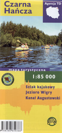 Czarna Hańcza. Mapa foliowana 1:85 000