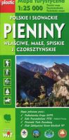 Pieniny. Laminowana mapa turystyczna w skali 1:25 000