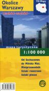 Okolice Warszawy – wschód-zachód. Mapa turystyczna w skali 1:100 000