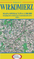 Wiłkomierz. Reprint arkusza mapy operacyjnej WIG 1:300 000